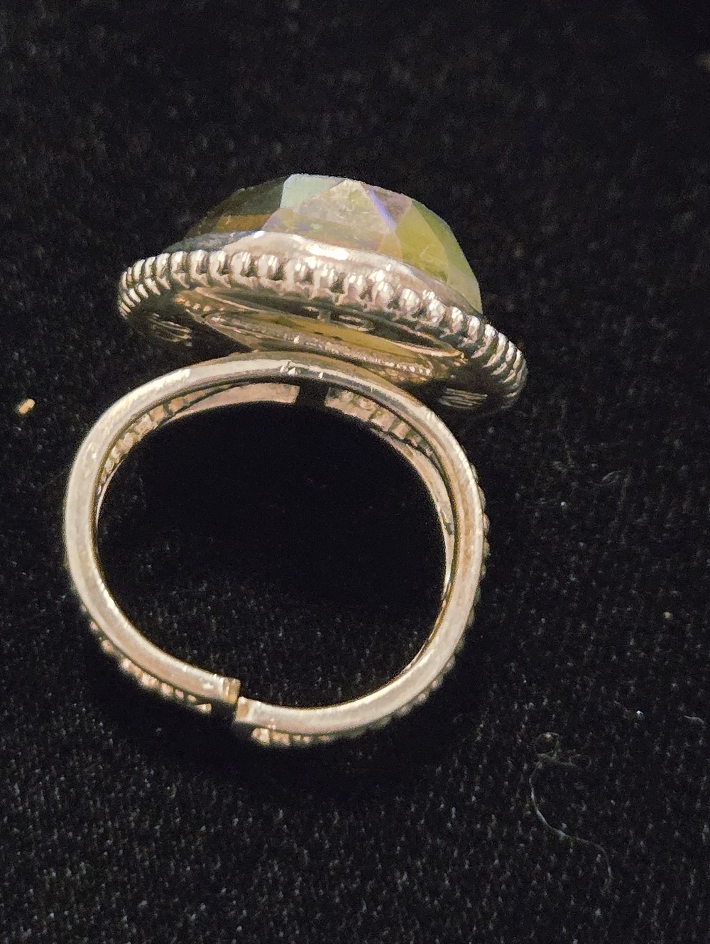 Colleen Lopez Sterling Silver Purple Druzy Mystic Ring - Picture 2 of 8